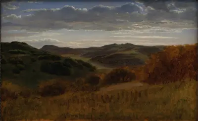 Hügel hinter Møns Klint von P. C. Skovgaard