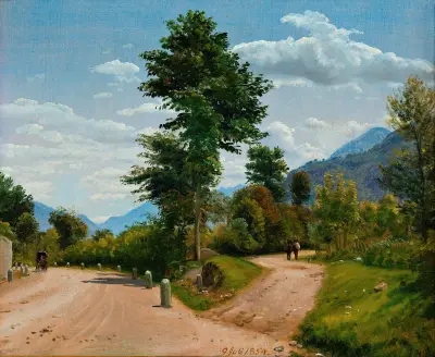 Italienische Landschaft von P. C. Skovgaard