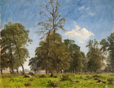 Am Rand des Knabstrup Dyrehave von P. C. Skovgaard