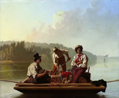 Boatmen on the Missouri av George Caleb Bingham