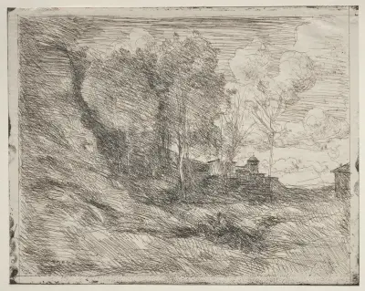 Eine Erinnerung an Ostia von Jean-Baptiste-Camille Corot