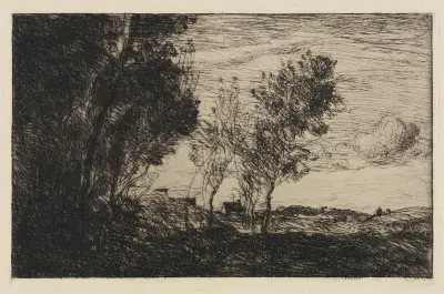 In den Dünen av Jean-Baptiste-Camille Corot