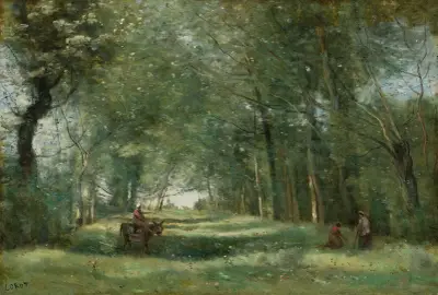 L’allée Verte av Jean-Baptiste-Camille Corot