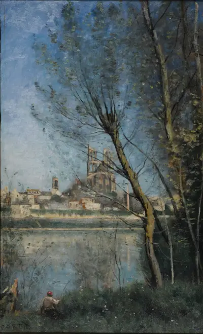 Mantes (rano), 1865 – Nr. 2, Jean-Baptiste-Camille Corot