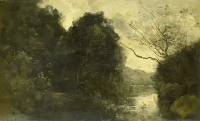 Teich im Wald von Jean-Baptiste-Camille Corot