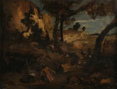 Saint Jérôme av Jean-Baptiste-Camille Corot
