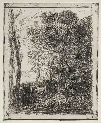 Die gallische Runde von Jean-Baptiste-Camille Corot