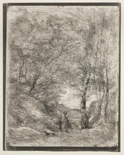 Ogrody Horacego, 1855 – nr 2, Jean-Baptiste-Camille Corot