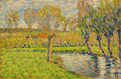 Bords De L’Epte À Éragny av Camille Pissarro