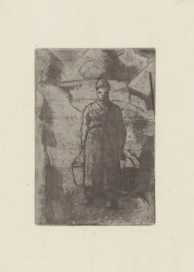 La paysanne av Camille Pissarro