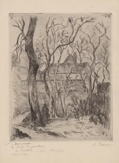 La sente des pouilleux à Pontoise, 1880 – nr 2 av Camille Pissarro