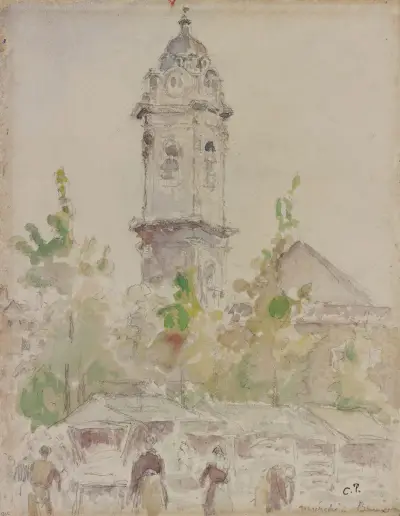 Marché av Camille Pissarro