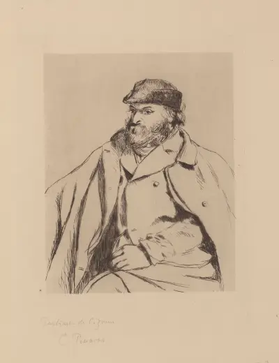 Portrait de Cézanne av Camille Pissarro