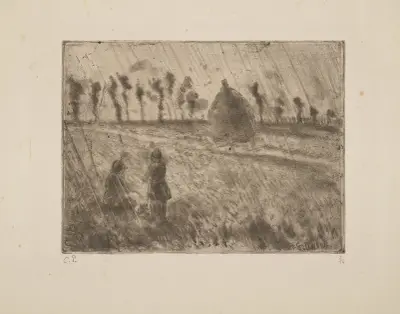 Rain Effect av Camille Pissarro