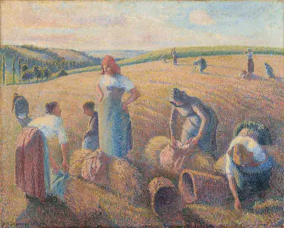The Gleaners av Camille Pissarro