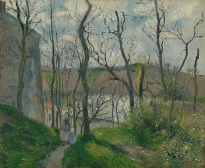 The ‘Royal Palace’ at the Hermitage, Pontoise av Camille Pissarro