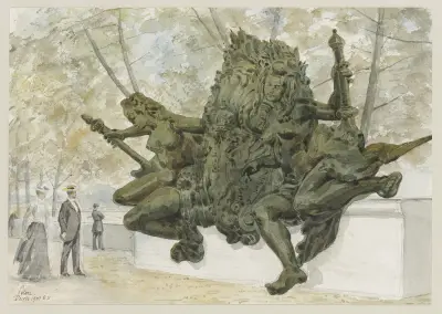 Armes de Russie du Pont Alexandre III, Camille Piton