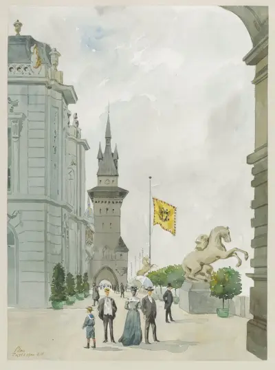 Pavillon de l’Autriche-Hongrie, Camille Piton