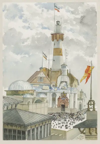 Phare de Roter Sand (Allemagne), Camille Piton