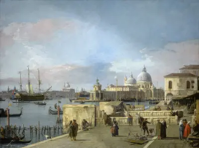 Wejście do Canal Grande z Molo w Wenecji, Canaletto