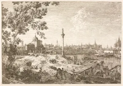 Imaginary View of Padua av Canaletto