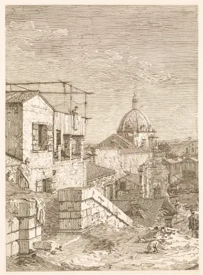 Dom z inskrypcją, Canaletto