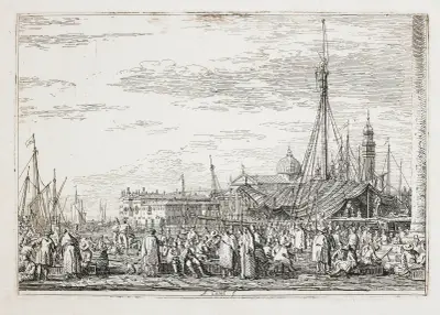 Targ na nabrzeżu, Canaletto
