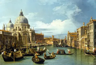The Entrance to the Grand Canal, Venice av Canaletto