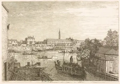 Port w Dolo, Canaletto