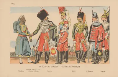 Au Camp de Chalons — Camarade D’afrique. 1865 von Caran d'Ache
