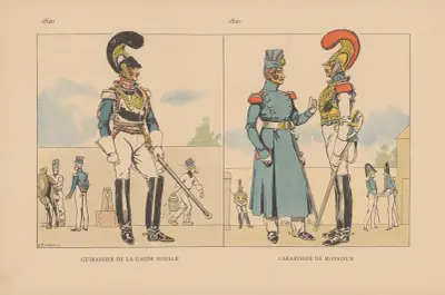 Cuirassier de la Garde Royale, Carabinier de Monsieur. 1820 von Caran d'Ache
