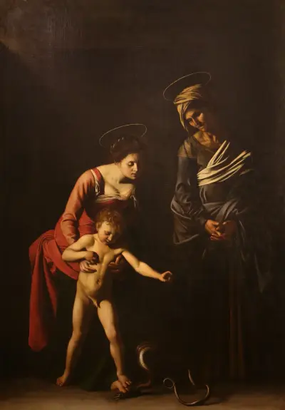 Madonna and Child with Saint Anne av Caravaggio