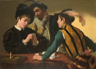 The Cardsharps av Caravaggio