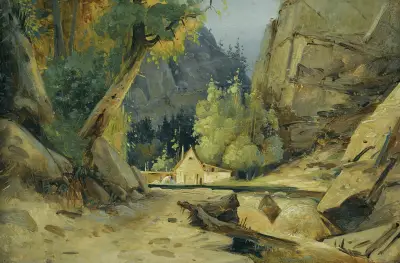Mill In A Valley av Carl Blechen