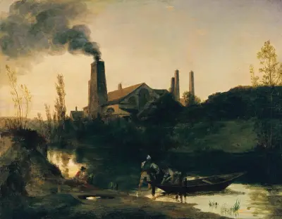 The Neustadt-Eberswalde Rolling Mill av Carl Blechen