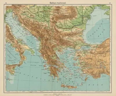 Balkan-Halbinsel av Carl Diercke