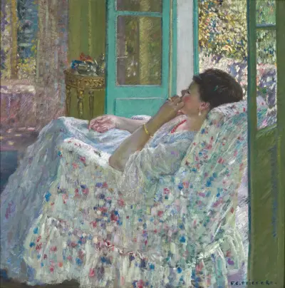 Popołudnie – Żółty pokój, Frederick Carl Frieseke