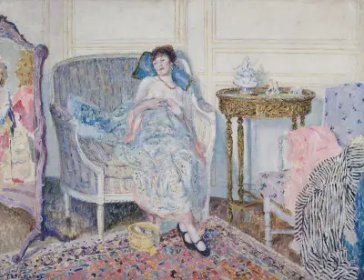 W buduarze, Frederick Carl Frieseke