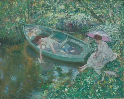 Odpoczynek w południe, Frederick Carl Frieseke