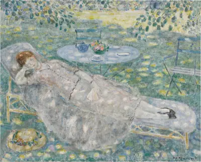 Plamy słońca, Frederick Carl Frieseke