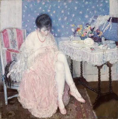 Podarta bielizna, Frederick Carl Frieseke