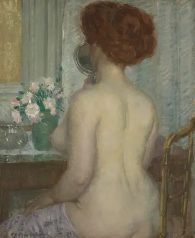 Kobieta przy toaletce, Frederick Carl Frieseke