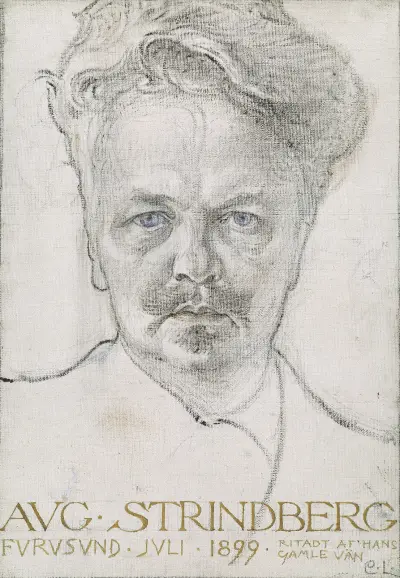 Författaren August Strindberg av Carl Larsson