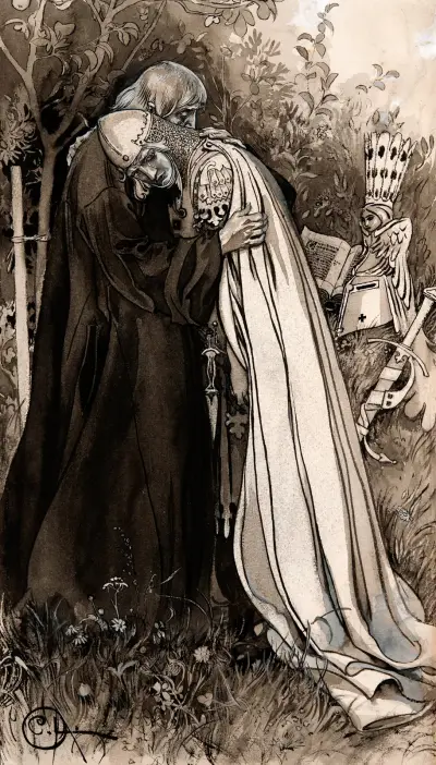 Illustration till Singoalla, 1894 – nr 8 av Carl Larsson