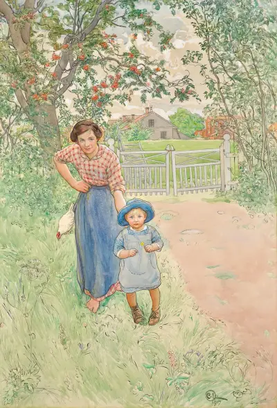 Säg hej till gentlemannen! av Carl Larsson