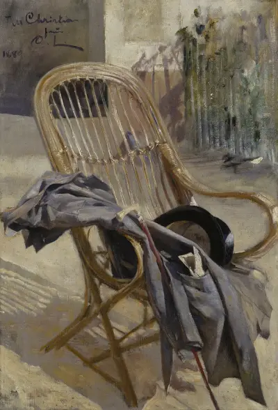 Rottingstol. Studie för Modern konst av Carl Larsson