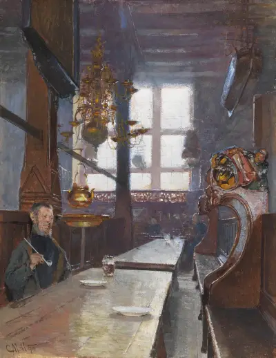 Schifferhaus in Lübeck av Carl Moll