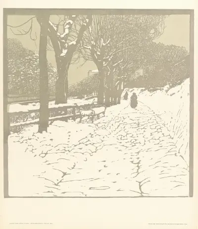 Winter (Hohe Warte in Wien) av Carl Moll