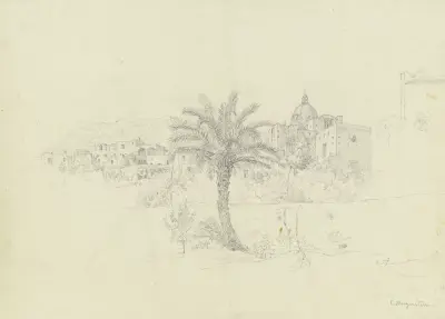 Im Garten von Pagano auf Capri av Carl Morgenstern