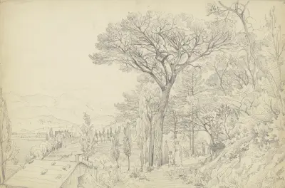 Pines on the Riviera av Carl Morgenstern